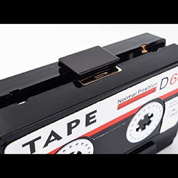 Cassie, Vintage Cassette Tape Clutch, Shoulder Bag - Picture 3 of 8